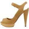 Lanvin Embossed Leather Sandal in Camel in Brown (camel) - Lyst