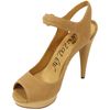 Lanvin Embossed Leather Sandal in Camel in Brown (camel) - Lyst