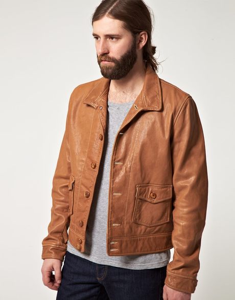 Levi's Levis Vintage S Medlow Leather Jacket in Brown for Men (tan