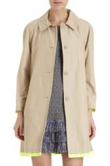 Marc By Marc Jacobs Neon Tipped Trench Coat