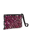 Marni Pink Jewel Embellished Suede Clutch in Pink - Lyst