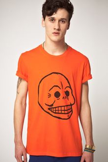 Cheap Monday Cheap Monday Bruce Skull Printed Tshirt - Lyst