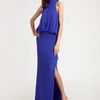 Nicole Miller Silk Gown in Blue (blueberry) - Lyst