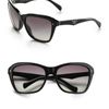 Prada Square Cateye Sunglasses in Black - Lyst