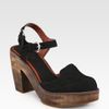 Rachel Comey Nubuck Leather Mary Jane Slingback Platform Sandals in Black - Lyst