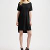 T By Alexander Wang Classic Boatneck Dress in Black - Lyst