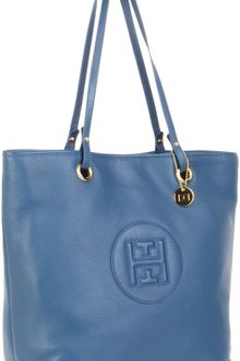 Tommy Hilfiger Pebble Leather Easy Tote - Lyst
