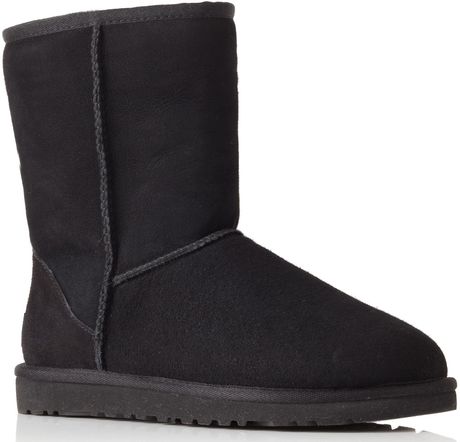 Ugg Classic Short Boots in Black - Lyst