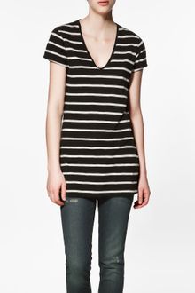 Zara Organic Cotton Tshirt - Lyst