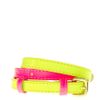 Asos Collection Asos Colour Block Fluro Belt with Double Buckle Detail in Yellow (pinkyellow) - Lyst