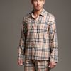 Burberry Check Pyjamas in Beige for Men (tan) - Lyst