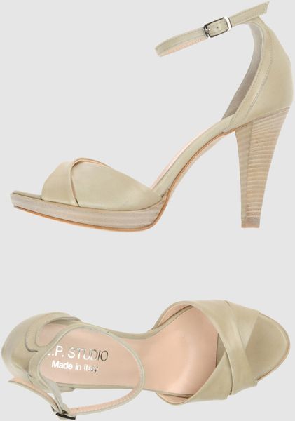 Ivory Platform Sandals