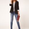 Asos Asos Boyfriend Blazer in Black - Lyst