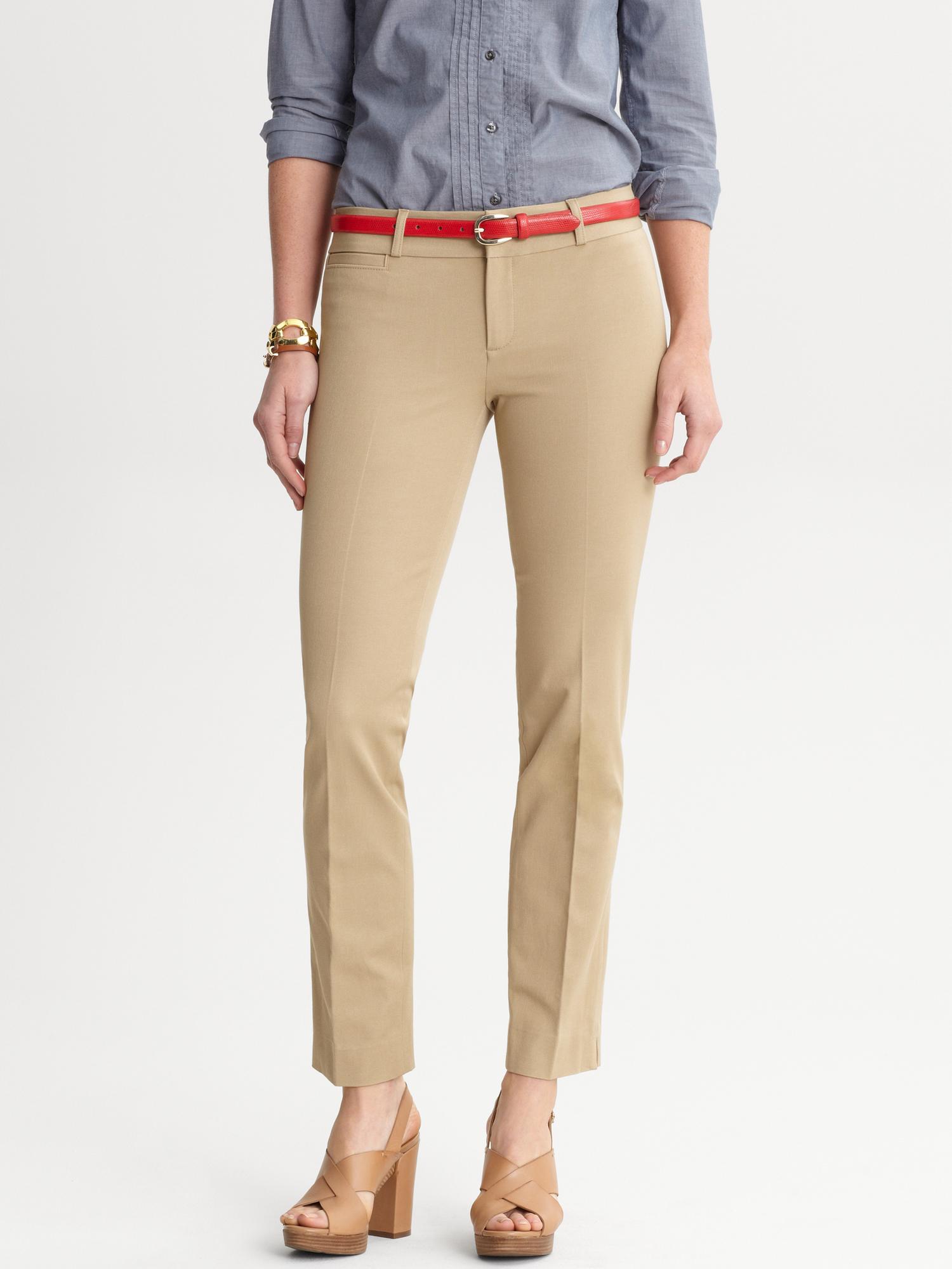 Banana Republic Sloan Fit Slim Ankle Pant in Beige (workwear khaki) Lyst