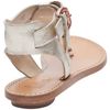 Belle By Sigerson Morrison Metallic Leather Sandal in Silver (rose) - Lyst