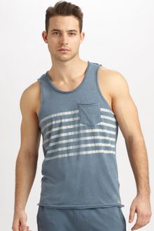 Converse Black Canvas Striped Pocket Tank - Lyst