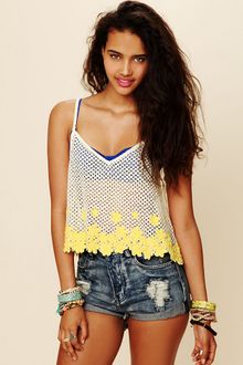 Free People Daisy Crop Tank - Lyst