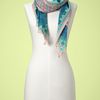 Gap Bordered Paisley Scarf in Blue (pink & teal) - Lyst