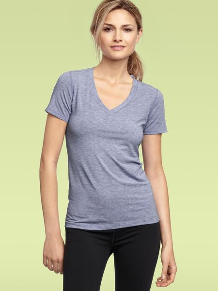 Gap Gapfit Breathe Vneck T in Blue (velvet morning) - Lyst