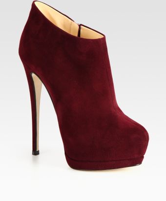 Giuseppe Zanotti Suede Platform Ankle Boots - Lyst