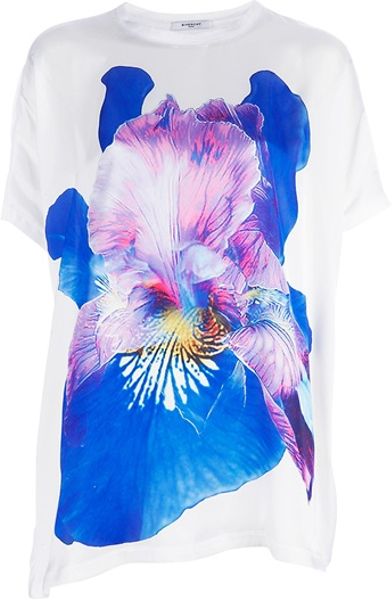 Givenchy Flower Top in Blue (white) - Lyst