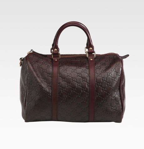 Gucci Guccissima Boston Bag in Brown (chocolate) | Lyst