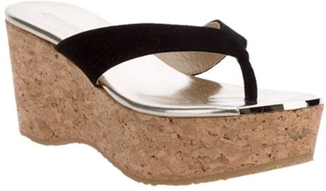 Jimmy Choo Thong Sandal in Black - Lyst