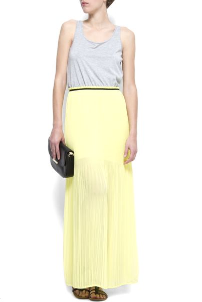 Mango Combi Long Dress in Blue (xl)