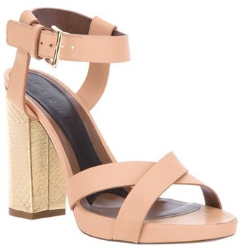 Marni Block Heel Sandal - Lyst