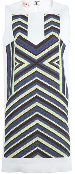 Marni Sleeveless Geometric Dress - Lyst