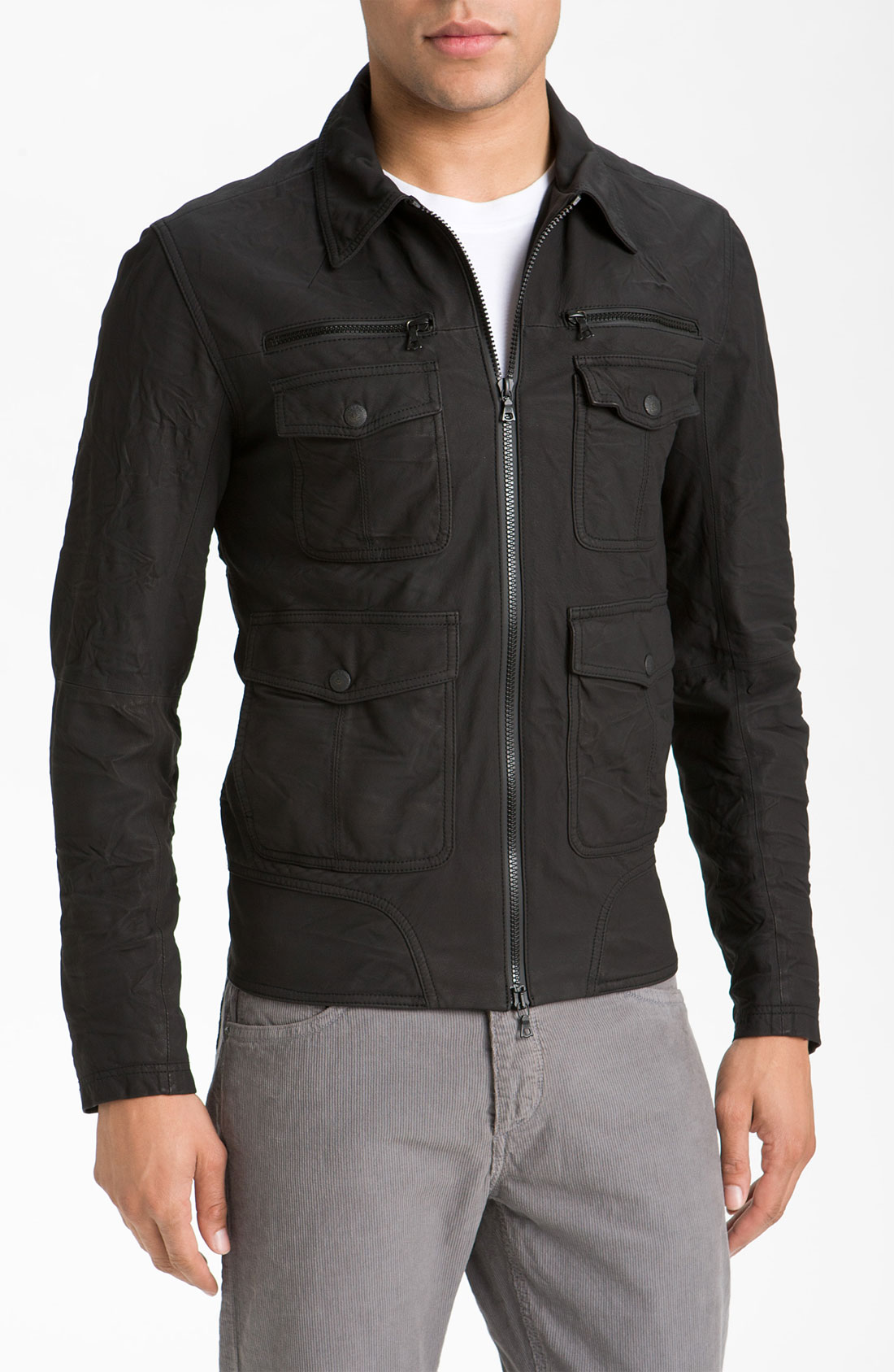 Rag & Bone Archer Leather Jacket in Black for Men Lyst