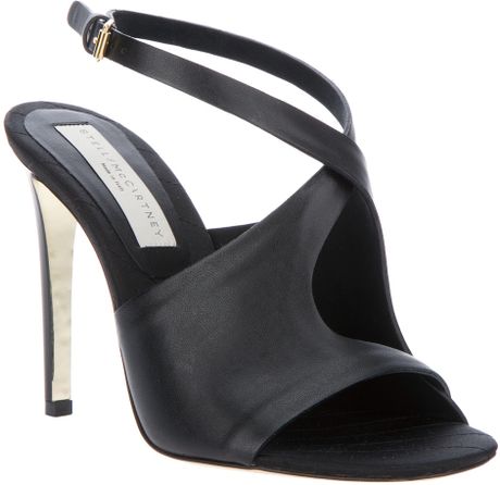 Stella Mccartney Open Toe Pump in Black - Lyst