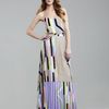 Tibi Arizonaprint Pleated Maxi Skirt in Brown (tan multi) - Lyst