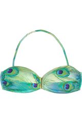 Vix Paratay Peacockprint Bandeau Bikini Top