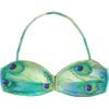 Vix Paratay Peacockprint Bandeau Bikini Top in Multicolor (peacock) - Lyst
