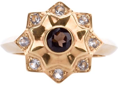 Zoe & Morgan Star Ring in Gold - Lyst