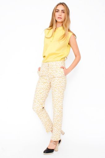 3.1 Phillip Lim Leopard Print Pencil Trousers - Lyst