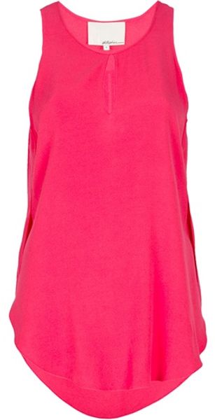 3.1 Phillip Lim Key Hole Vest Top in Pink - Lyst