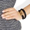 Alexander Mcqueen Skull Charm Leather Wrap Bracelet in Black - Lyst