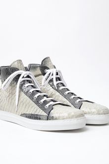 Alexander McQueen Alexander Mcqueen Mens Python Skin High Top - Lyst