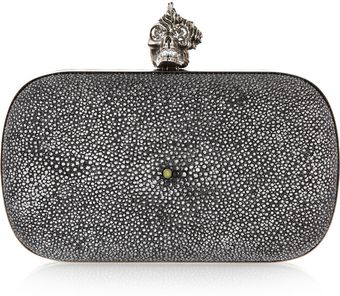 Alexander McQueen Punk Shell Stingray Box Clutch - Lyst