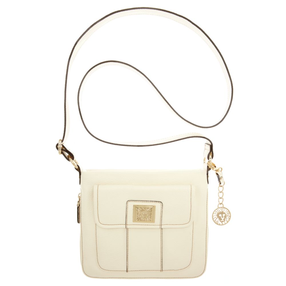 Anne Klein Trinity Small Crossbody Bag in White (white pebble) Lyst