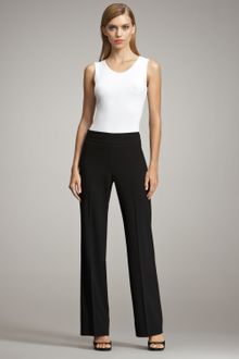 Armani Wideleg Crepe Pants - Lyst