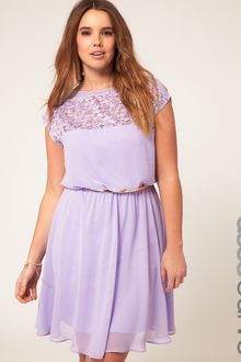 Asos Asos Curve Skater Dress with Daisy Lace - Lyst