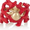 Aurelie Bidermann Aphrodite Enameled 18karat Gold Ring in Gold - Lyst
