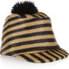 Burberry Prorsum Striped Raffiaeffect Hat in Beige (camel) - Lyst