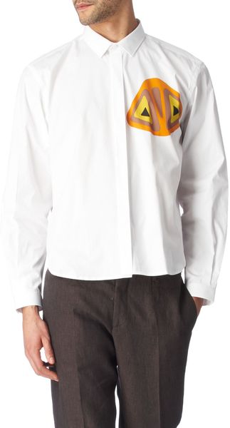 Burberry Prorsum Graphic Printed Shirt - Lyst