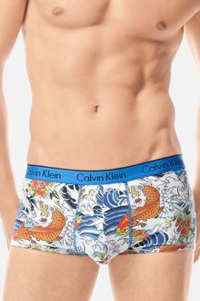 Calvin Klein Ck One Tattoo Low Rise Trunks - Lyst