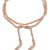 Carolina Bucci Lucky 18karat Rose Gold Diamond Bracelet in Pink (rose) - Lyst