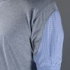 Comme Des Garçons Checked Sleeve Top in Gray for Men (grey) - Lyst